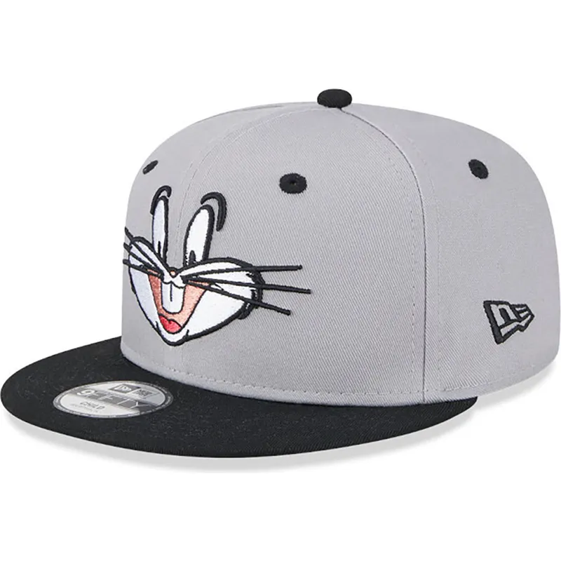 kasketter-flad-gra-snapback-9fifty-fra-bugs-bunny-looney-tunes-af-new-era