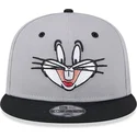 kasketter-flad-gra-snapback-9fifty-fra-bugs-bunny-looney-tunes-af-new-era
