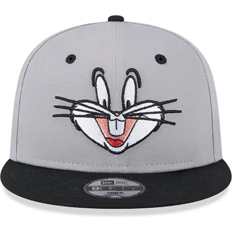 kasketter-flad-gra-snapback-9fifty-fra-bugs-bunny-looney-tunes-af-new-era