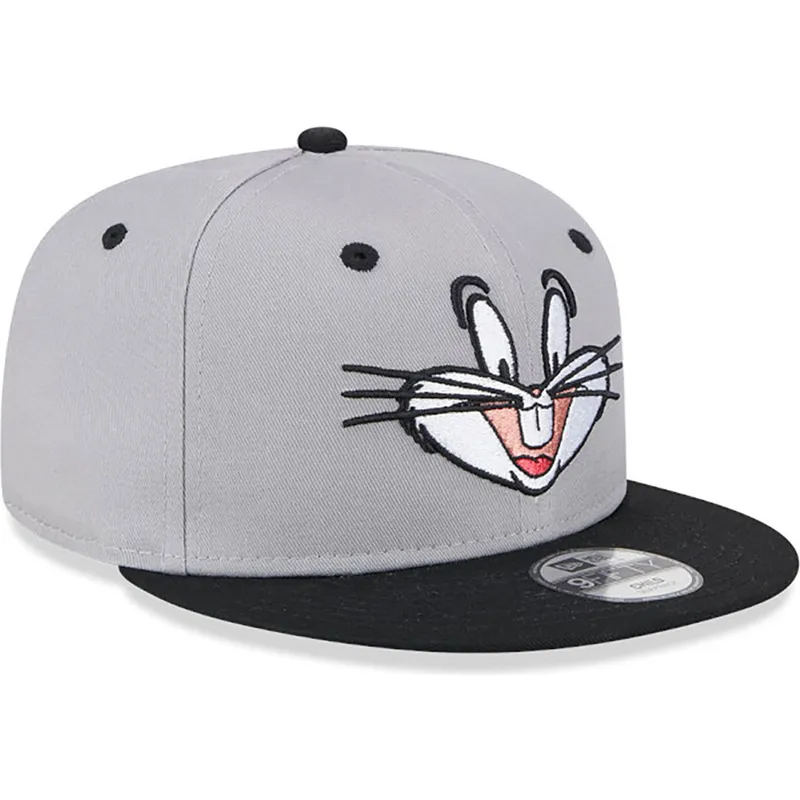 kasketter-flad-gra-snapback-9fifty-fra-bugs-bunny-looney-tunes-af-new-era