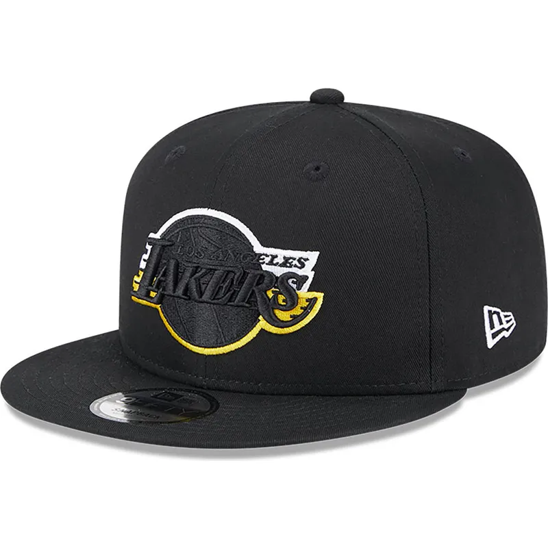 kasketter-flad-sort-snapback-9fifty-split-fra-los-angeles-lakers-nba-af-new-era