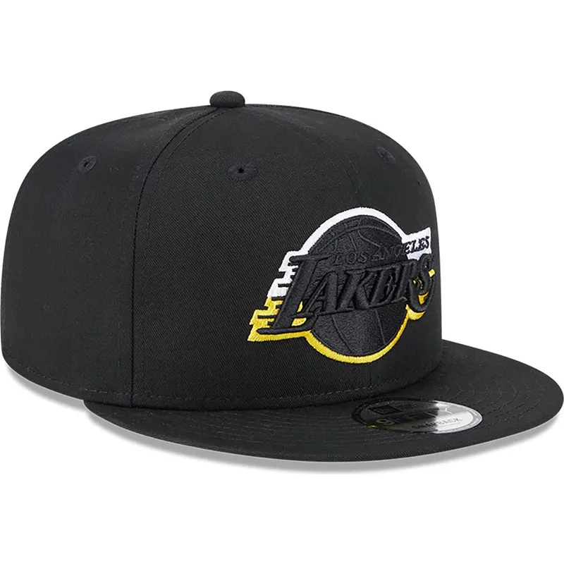 kasketter-flad-sort-snapback-9fifty-split-fra-los-angeles-lakers-nba-af-new-era