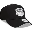 sort-snapback-a-frame-patch-kasket-med-buet-skygge-fra-new-york-yankees-mlb-fra-new-era
