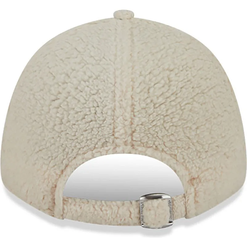 kasketter-buet-beige-justerbar-rem-9forty-teddy-fra-new-york-yankees-mlb-af-new-era