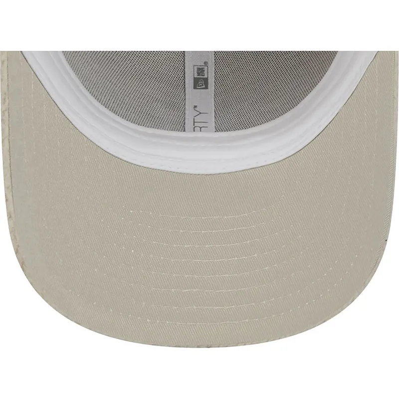 kasketter-buet-beige-justerbar-rem-9forty-teddy-fra-new-york-yankees-mlb-af-new-era