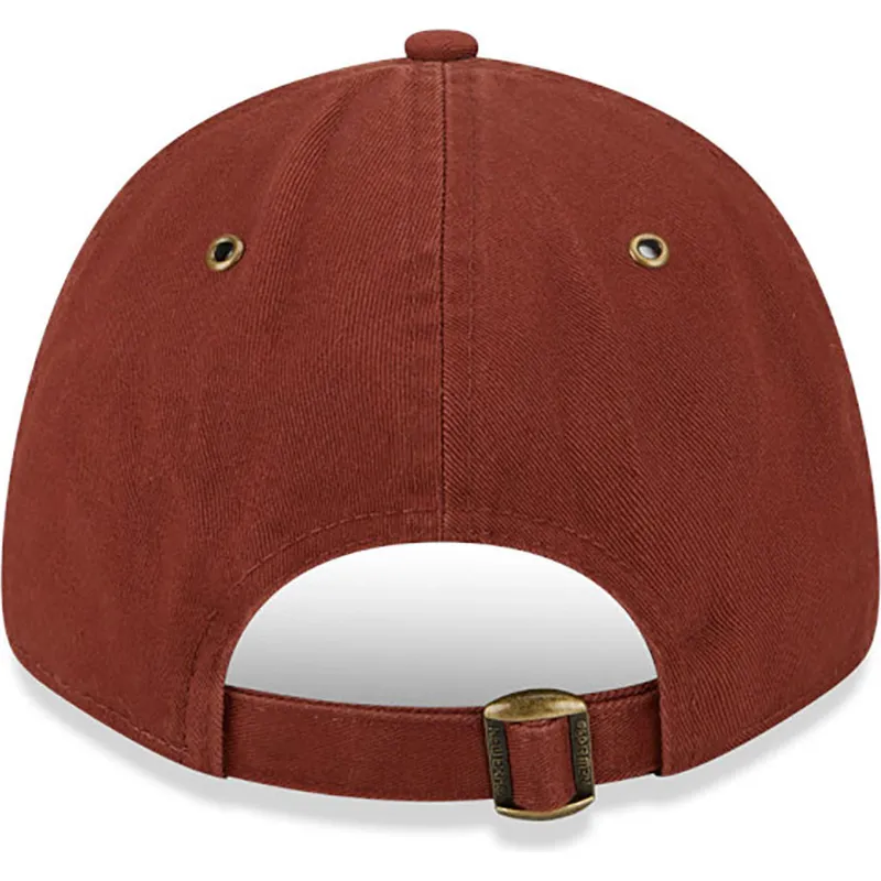 kasketter-buet-brun-justerbar-rem-9forty-washed-canvas-fra-boston-red-sox-mlb-af-new-era