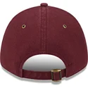 kasketter-buet-rod-justerbar-rem-granate-granate-9forty-washed-canvas-fra-los-angeles-dodgers-mlb-af-new-era