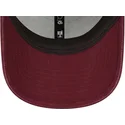 los-angeles-dodgers-mlb-new-era-9forty-washed-canvas-bordeaux-justerbar-kasket-med-bordeaux-logo