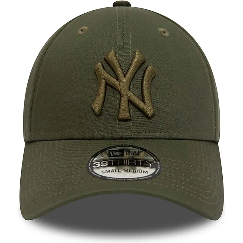 gron-justerbar-curved-kasket-med-gront-logo-39thirty-league-essential-fra-new-york-yankees-mlb-fra-new-era
