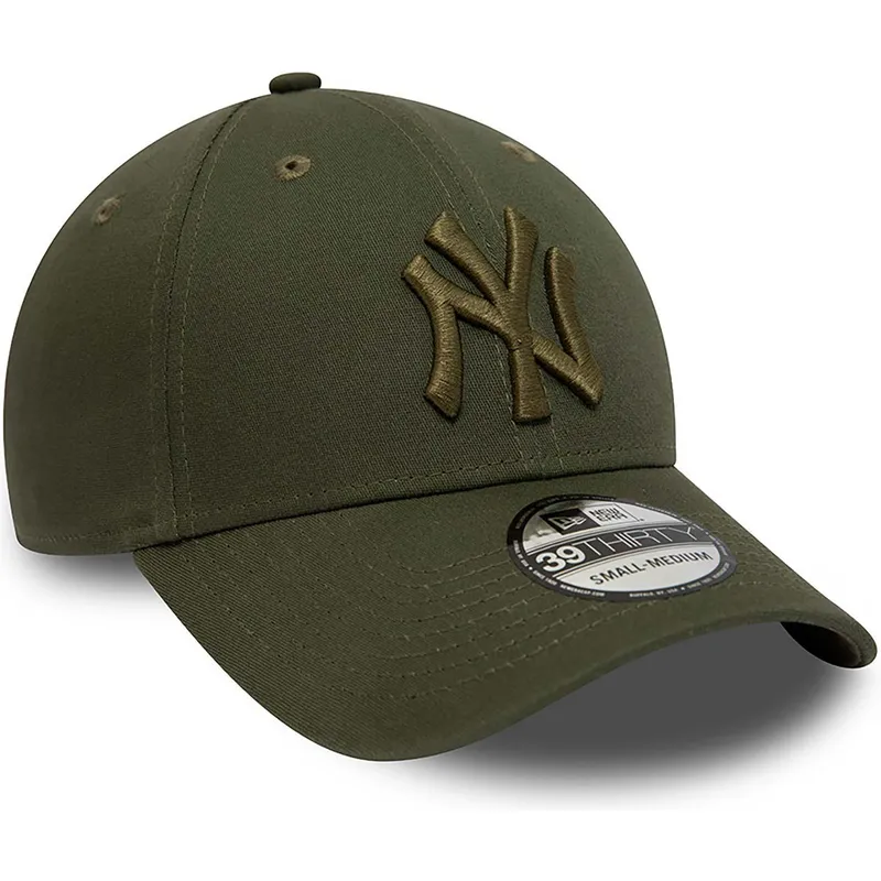 gron-justerbar-curved-kasket-med-gront-logo-39thirty-league-essential-fra-new-york-yankees-mlb-fra-new-era