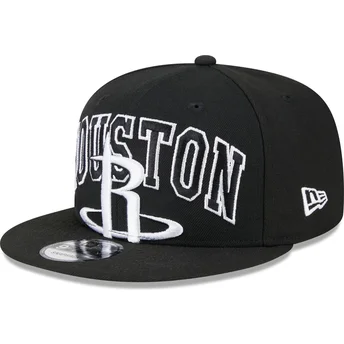 Sort fladskærms snapback 9FIFTY Tip Off 2023 Houston Rockets NBA kasket fra New Era