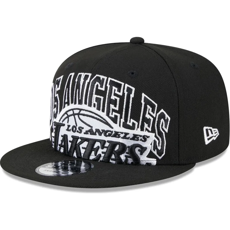 sort-flad-snapback-9fifty-kasket-tip-off-2023-fra-los-angeles-lakers-nba-fra-new-era