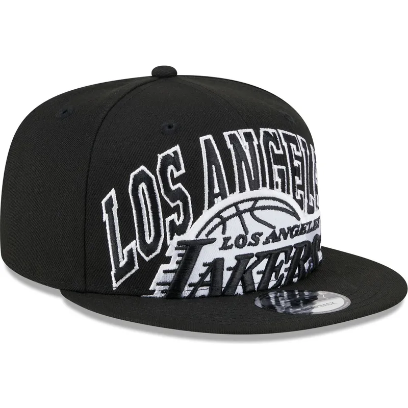sort-flad-snapback-9fifty-kasket-tip-off-2023-fra-los-angeles-lakers-nba-fra-new-era