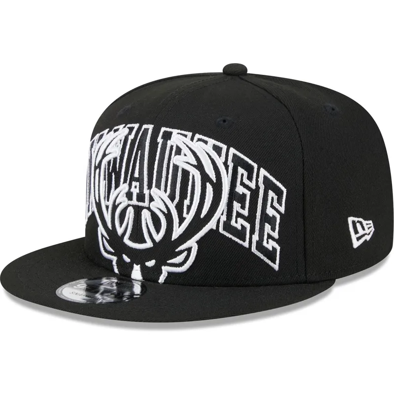 sort-flad-snapback-9fifty-kasket-tip-off-2023-fra-milwaukee-bucks-nba-fra-new-era