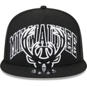 sort-flad-snapback-9fifty-kasket-tip-off-2023-fra-milwaukee-bucks-nba-fra-new-era