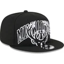 sort-flad-snapback-9fifty-kasket-tip-off-2023-fra-milwaukee-bucks-nba-fra-new-era
