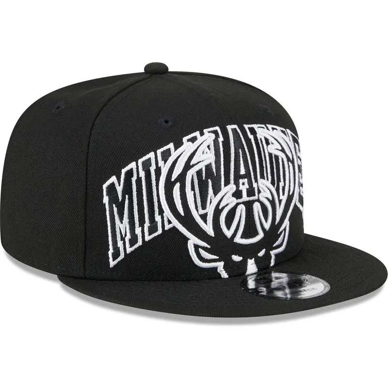 sort-flad-snapback-9fifty-kasket-tip-off-2023-fra-milwaukee-bucks-nba-fra-new-era