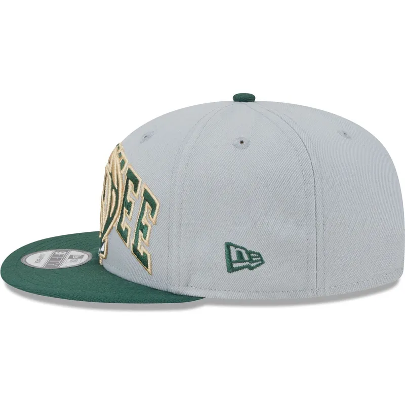 kasketter-flad-gra-snapback-9fifty-tip-off-2023-fra-milwaukee-bucks-nba-af-new-era