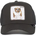 trucker-kasket-sort-bulldog-hund-butch-brutus-drake-the-farm-fra-goorin-bros