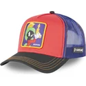 rod-bla-og-sort-trucker-kasket-marvin-the-martian-loo7-ma2-looney-tunes-fra-capslab