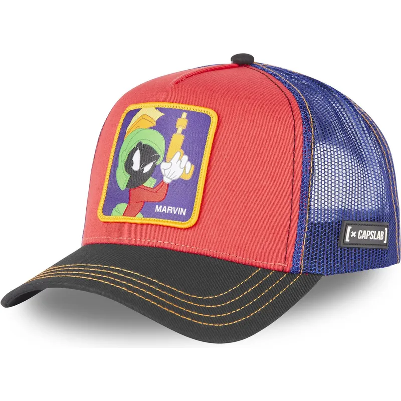 kasketter-buet-rod-snapback-marvin-marsboeren-looney-tunes-af-capslab kasketter-buet-rod-snapback-marvin-marsboeren-looney-tunes-af-capslab