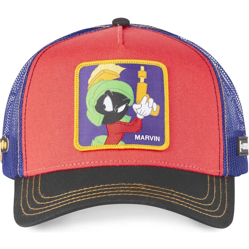kasketter-buet-rod-snapback-marvin-marsboeren-looney-tunes-af-capslab kasketter-buet-rod-snapback-marvin-marsboeren-looney-tunes-af-capslab
