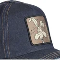 capslab-looney-tunes-coyote-loo8-coy1-morkebla-denim-buet-kasket