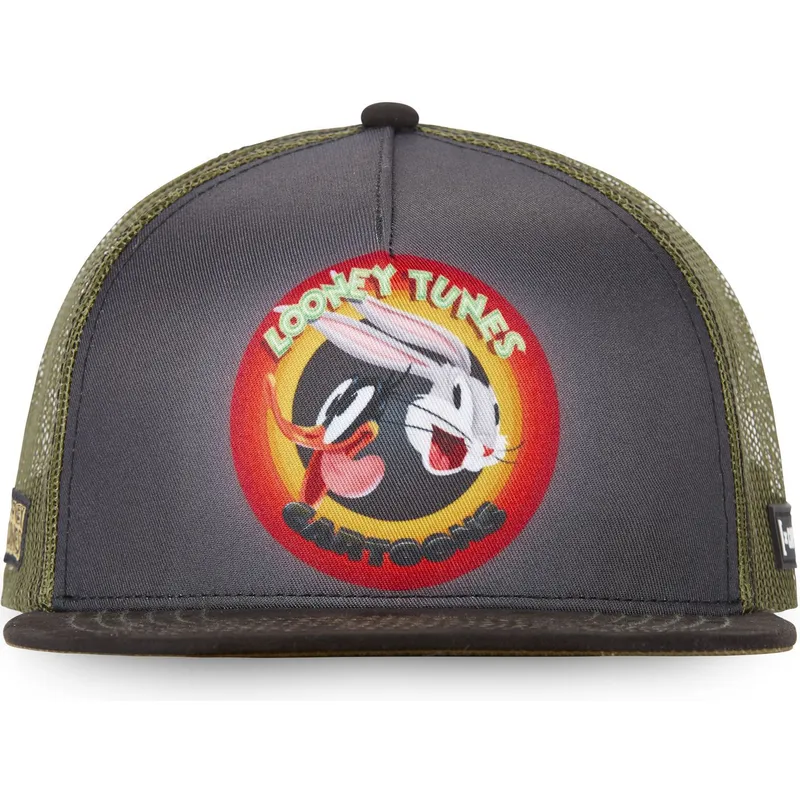 kasketter-flad-gra-snapback-bugs-bunny-og-anders-and-looney-tunes-af-capslab kasketter-flad-gra-snapback-bugs-bunny-og-anders-and-looney-tunes-af-capslab