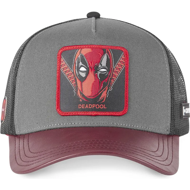 kasketter-buet-gra-snapback-deadpool-marvel-comics-af-capslab