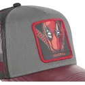 kasketter-buet-gra-snapback-deadpool-marvel-comics-af-capslab