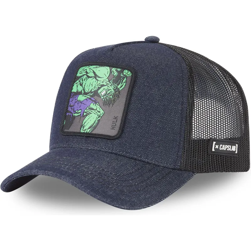 kasketter-buet-marinebla-snapback-hulk-marvel-comics-af-capslab