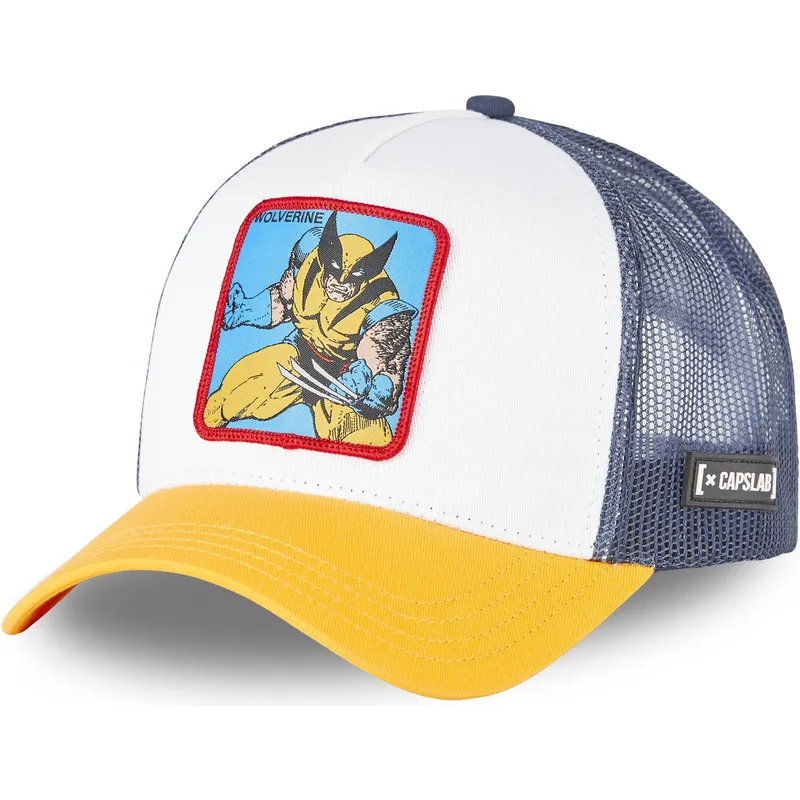 kasketter-buet-hvid-snapback-wolverine-marvel-comics-af-capslab kasketter-buet-hvid-snapback-wolverine-marvel-comics-af-capslab