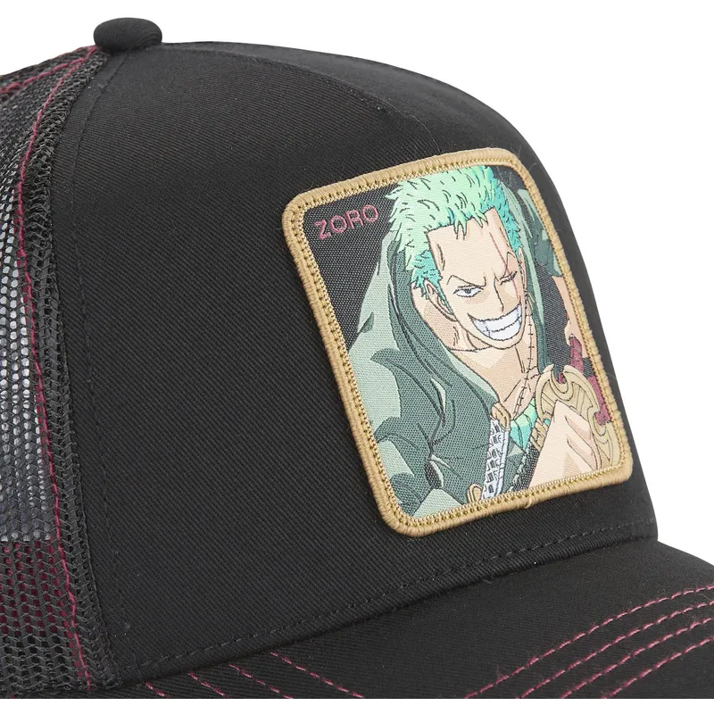 kasketter-buet-sort-snapback-roronoa-zoro-one-piece-af-capslab