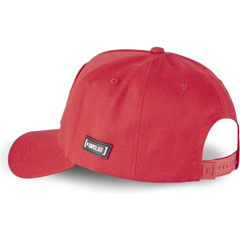 kasketter-buet-rod-snapback-monkey-d-luffy-one-piece-af-capslab kasketter-buet-rod-snapback-monkey-d-luffy-one-piece-af-capslab