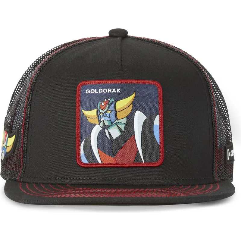 kasketter-flad-sort-snapback-robot-grendizer-robot-grendizer-af-capslab