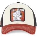 capslab-looney-tunes-bugs-bunny-loo8-bu1-kasket-med-buet-skygge-i-beige-sort-og-rod