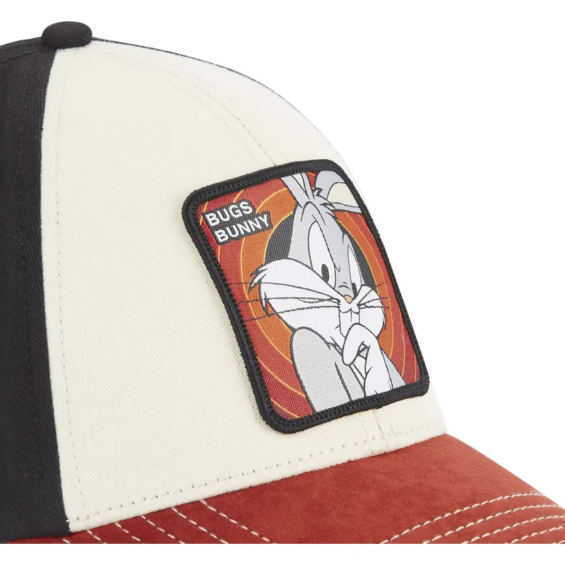 kasketter-buet-beige-snapback-bugs-bunny-looney-tunes-af-capslab