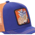 trucker-kasket-marinebla-og-orange-til-dreng-son-goku-ultra-instinct-kid-ult1-dragon-ball-fra-capslab