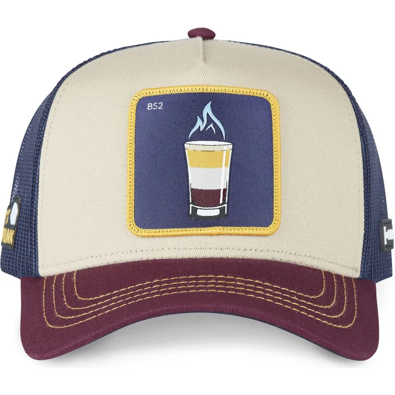 kasketter-buet-beige-snapback-b52-cocktails-af-capslab