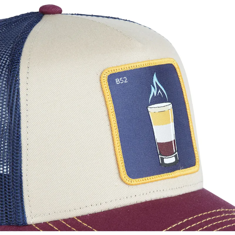 kasketter-buet-beige-snapback-b52-cocktails-af-capslab