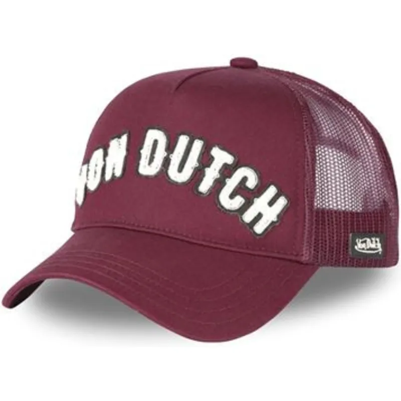 kasketter-buet-rod-snapback-af-von-dutch
