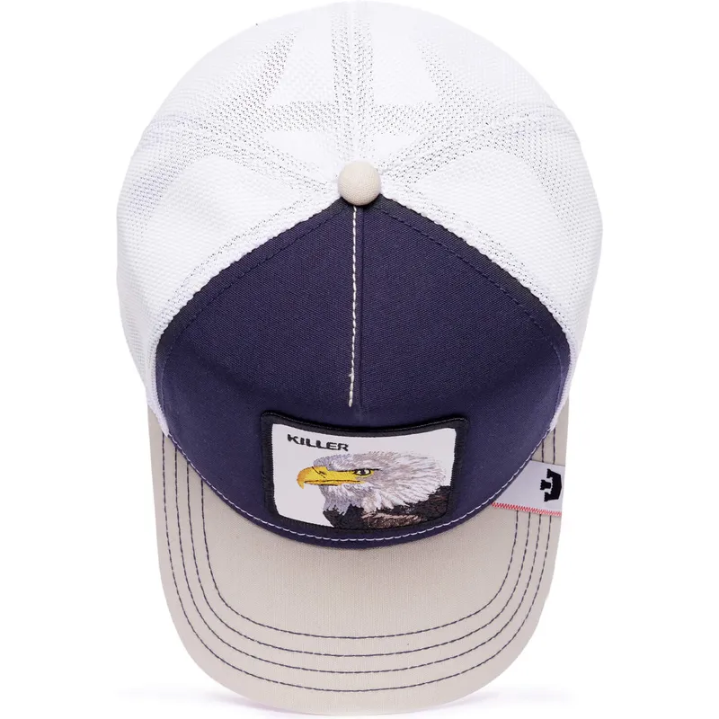 kasketter-buet-marinebla-snapback-the-farm-af-goorin-bros