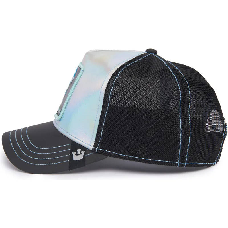 trucker-kasket-gra-og-sort-medusa-dangerous-go-away-the-farm-deep-sea-fra-goorin-bros