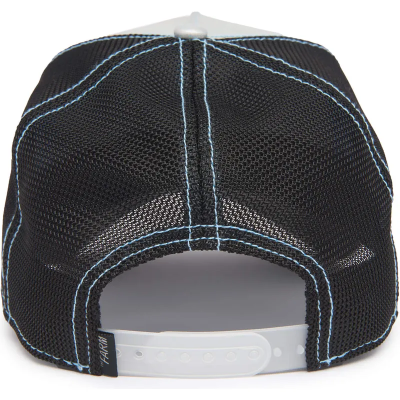 trucker-kasket-gra-og-sort-blaeksprutte-weird-go-way-out-there-the-farm-deep-sea-fra-goorin-bros