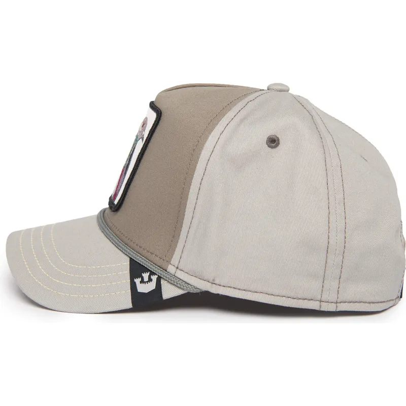 gra-buet-snapback-kasket-med-due-homie-pigeon-100-the-farm-all-over-canvas-fra-goorin-bros