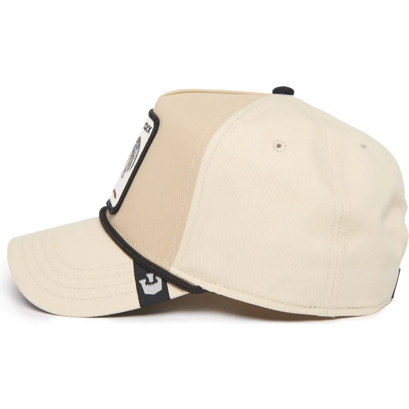 buet-beige-snapback-kasket-med-hane-cock-rooster-100-the-farm-all-over-canvas-fra-goorin-bros
