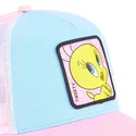 capslab-looney-tunes-piolin-bla-hvid-og-lyserod-trucker-kasket-loo8-twe1