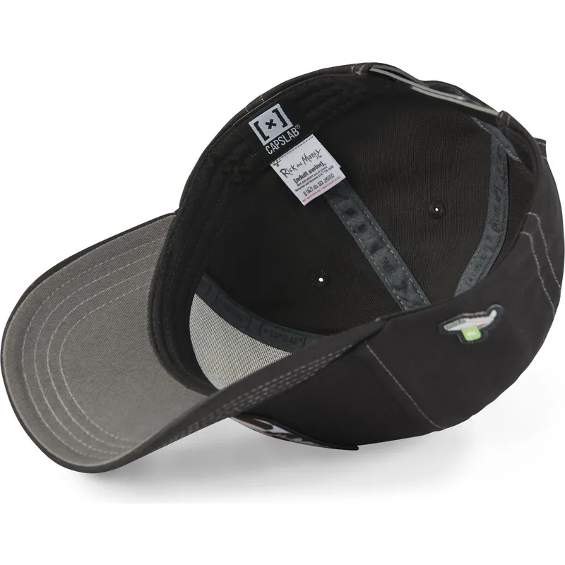 kasketter-buet-sort-snapback-rick-og-morty-rick-og-morty-af-capslab