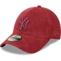 new-era-new-york-yankees-mlb-9forty-rod-justerbar-buet-kasket-med-rodt-logo-i-frotte