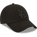 sort-justerbar-buet-kasket-med-sort-logo-9forty-towelling-fra-los-angeles-dodgers-mlb-fra-new-era